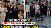 &Uuml;mit Kocasakal'ın baro başkanı se&ccedil;ilmesi Atat&uuml;rk'&uuml;n zeybeği ile kutlandı