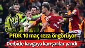 Derbi sonrası kavgaya karışan futbolcular yandı. 10 maç ceza
