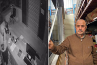 Gamsız hırsız: Telefonunu fener yaptı, elinde havalı tüfekle sallana sallana çaldı