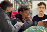 Judocu Emre Yazgan'ı ikizi uğurladı