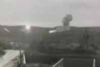 Balıkesir'deki patlama kamerada