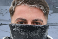 Ağrı'da eksi 18 derece: Kaşlar ve kirpikler dondu