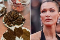 Bella Hadid'in Türk mutfağı sevgisi devam ediyor: Şimdi de yaprak sardı