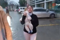 Kucağında bebekle 12 milyon liralık hırsızlıktan tutuklandı