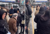 Metrobüsün önünü kestiler