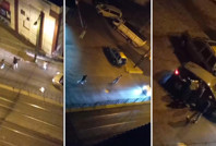 Polis silahla kovalıyordu: Yorulunca yakalandı