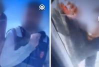 Kaza sonrası takip ettikleri sürücünün aracına zarar verdiler