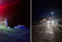 Köprüden düşüp yaralandı