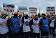 Madenciler, bakanlığın kapısına dayandı