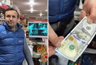 Sahte dolarla alışveriş yapıp para üstü aldı