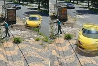 20 milyon TL'lik Ferrari'yle eve çarptı