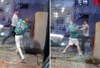 Kafe sahibi ile müşteri birbirine girdi