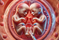 İkizlerden biri tehlikedeydi: Anne karnında 'idrar torbası' ameliyatı