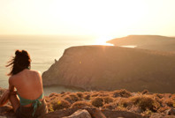 Bayram tatilinde Yunan adasına akın ettiler