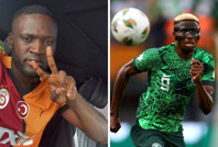 Galatasaray formasını giydi: Osimhen'e selam çaktı