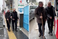 Belediye başkanından bastonlu uyarı: Gördün mü, burnumuz kırıldı