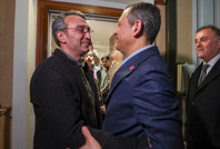 Özgür Özel, Mahir Polat'ı ziyaret etti