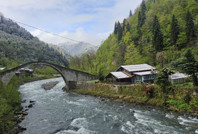 Rize'de kart postallık manzaralar