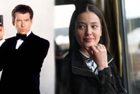 Pelin Akil "James Bond" ile aynı karede