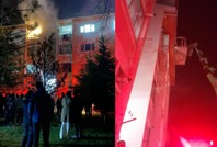 Apartmanda çıkan yangın korkuttu