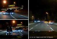 Selektör yapan kadın sürücünün yolunu kesti