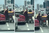 Trafikte dehşet: Tartıştığı motokuryeye silah çekti