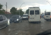 Malatya'da yollar göle döndü