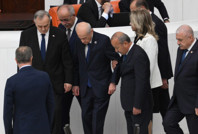 MHP lideri Bahçeli, TBMM Başkanı seçimlerinde oy kullandı