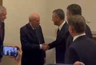 Özgür Özel ile Devlet Bahçeli TBMM'de selamlaştı