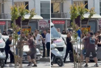 5 saniye için ortalığı boks ringine çevirdiler