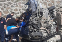 Tunceli'de feci kaza