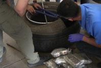 Sınırdaki TIR'lardan 212 kilo uyuşturucu çıktı