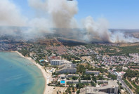 Aydın'da yangın paniği