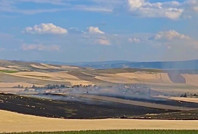 Tarla yangınının arkasından kundaklama çıktı