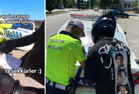 Şov yapınca gözaltına alındı