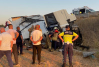 Otoyolda feci kaza: 2 ölü