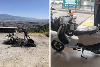 Sıfır aldığı motosikleti çalındı, yanmış halde bulundu