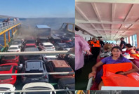 Feribotta korku dolu anlar! 200 yolcu tahliye ediliyor