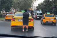 Şişli’de tehlikeli yolculuk