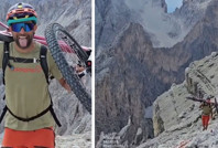 Son videosu oldu: Fenomen bisikletçi dağda düşerek öldü