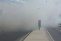 Silivri'de ağaçlık alan alev alev yandı