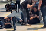 Eski kocaya meydan dayağı! Ne trafiğe ne de kalabalığa aldırış etti