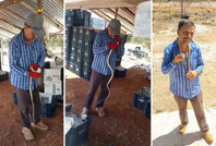 Yılana su içirdi, öptü, gönderdi