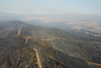 Çanakkale Gelibolu’daki orman yangını kontrol altına alındı: Yanan alanlar dronla görüntülendi