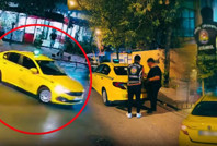 Aracını anne ve çocuklarının üzerine süren taksici yakalandı