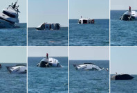 Lüks yat sahibine teslim edildikten 15 dakika sonra sulara gömüldü