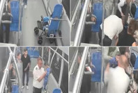 Otobüste korku dolu anlar! Şoförün müdahalesiyle hayatı kurtuldu