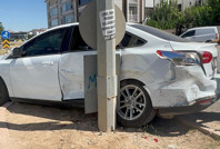 Elazığ’da otomobil ile hafif ticari araç çarpıştı: 2 yaralı