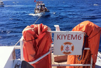 Gümbet'teki tekne kurtarıldı