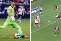 Muslera 16. saniyede kabusu yaşadı: Sinirden çimleri yumrukladı